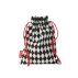 Petit sac Harlequin avec pinces à linge décoratives - Noir